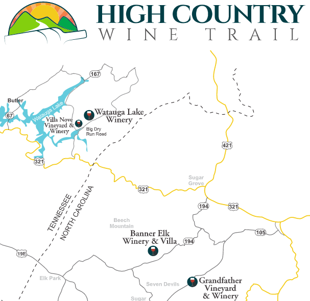 Appalachian High Country AVA Map